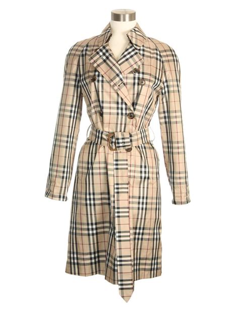 burberry nova check trench coat